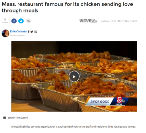 screenshot of channel five website showing dishes of chicken